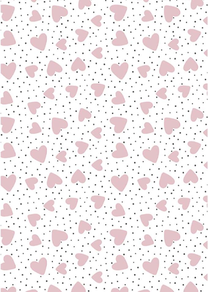 Kassaplan - 2 Kleine rollen - Cadeaupapier 30 cm - Hearts Pink - 2 meter per rol - Verjaardag inpakpapier - Valentijn - Liefde - Huwelijk - Geschenkverpakking - Cadeaupapier - Geschenkenlaantje