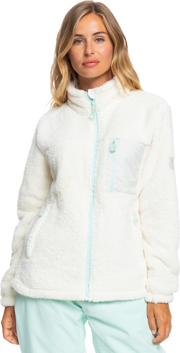 Roxy Alabama Zip Up Fleece voor Dames Maat L Beige