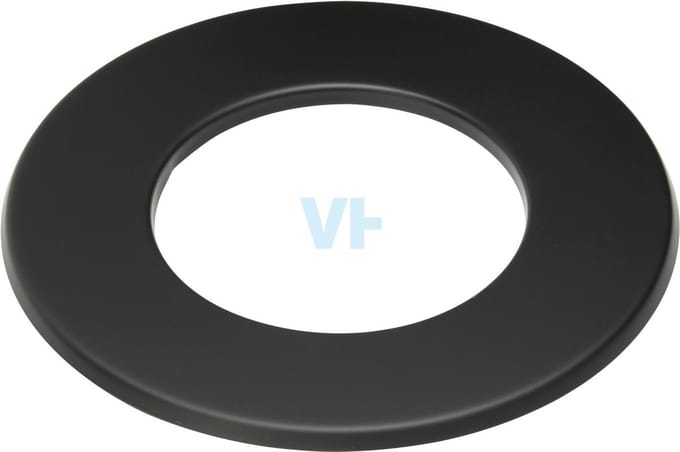 Rozet 5 Cm Zwart Staal 2mm Ø150 (155) mm