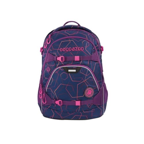 Coocazoo rugtas, formaat 30 x 20 x 45 cm. - polyester laserreflect plum