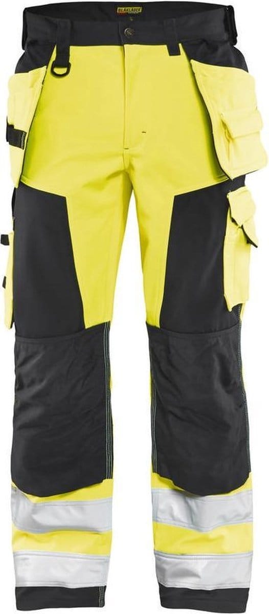 Blaklader Werkbroek softshell High Vis 1567-2517 - High Vis Geel/Zwart - D100