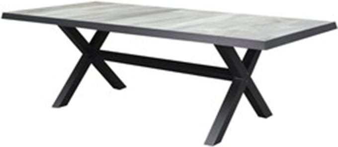 Nancy New Delhi dining tuinset 224x103x74,5 cm 7 delig aluminium