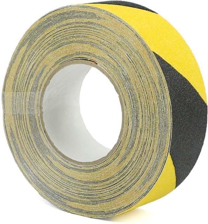 Antislip waarschuwingstape 50 mm/18,3 m zwart/geel