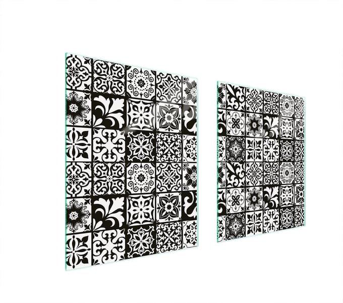 TMK ArtDeko - Snijplank - Mozaïek Patroon - Glas - 85x52 cm