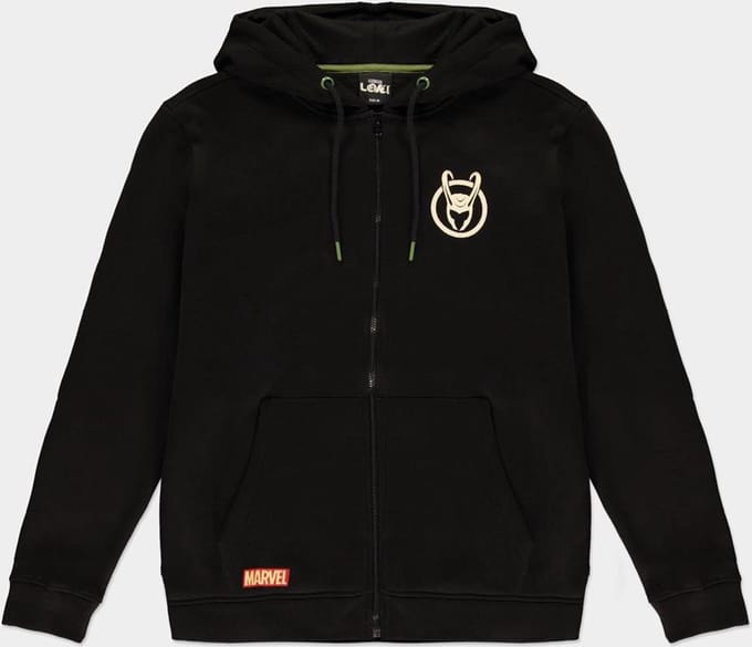 Marvel Loki - Logo Badge Vest met capuchon - 2XL - Zwart