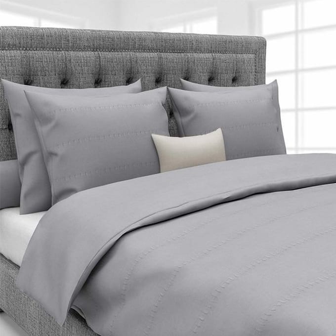 Heckett & Lane David Dekbedovertrek - Litsjumeaux XL - 260x200/220 cm - Silver Grey
