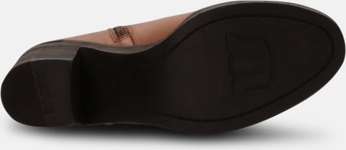 Maruti - Vivien Enkellaarsjes op hak Cognac - Cognac / Pixel Black - 39