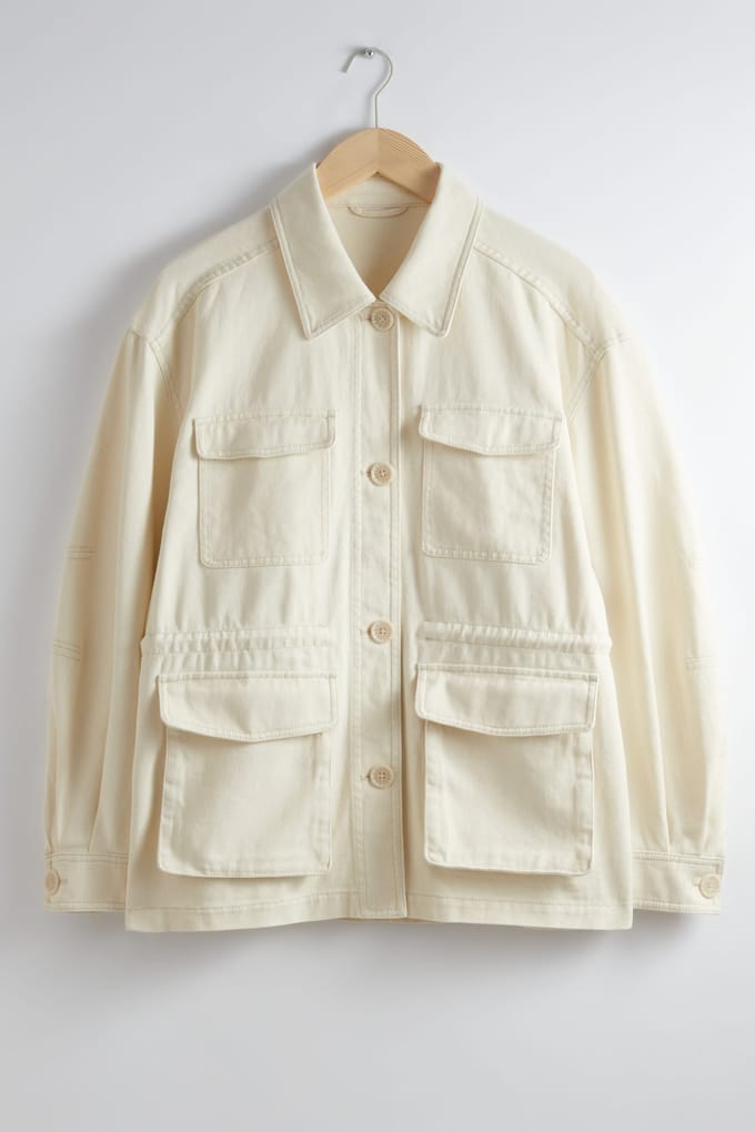 & Other Stories Asena Jacket White Größe: S | Militärjacken Outlet | Damen | Weiß