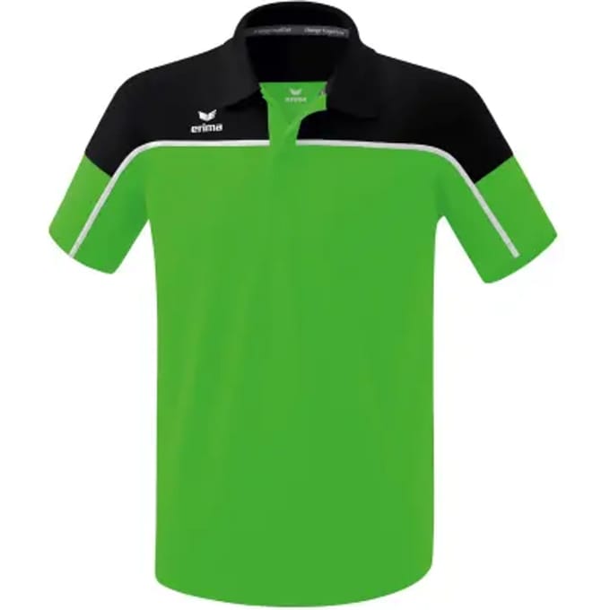 Erima Change Polo Heren - Wit / Zwart / Green | Maat: M