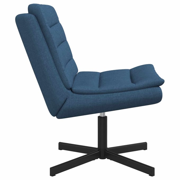 vidaXL - Draaistoel - Blauw - 63 - x - 75 - x - 76 - cm - Stof