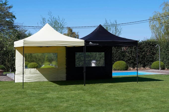 3x3 Vouwtent Premium Basic zandkleur