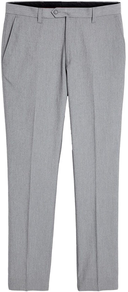 Next - Heren - Normale Pasvorm - Chique stretchy broek - Grijs
