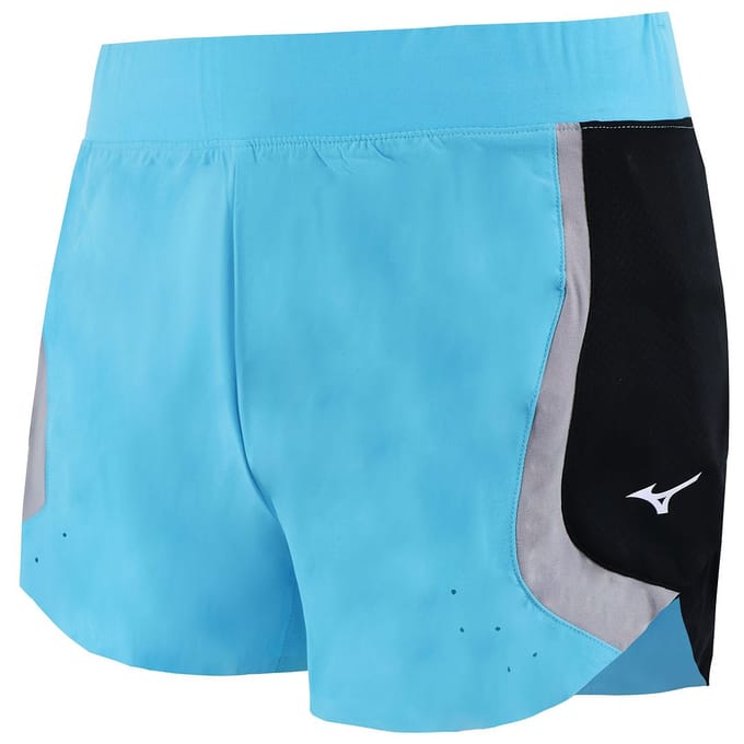 Mizuno Aero 2.5 Dames Blauw Hardloopshort