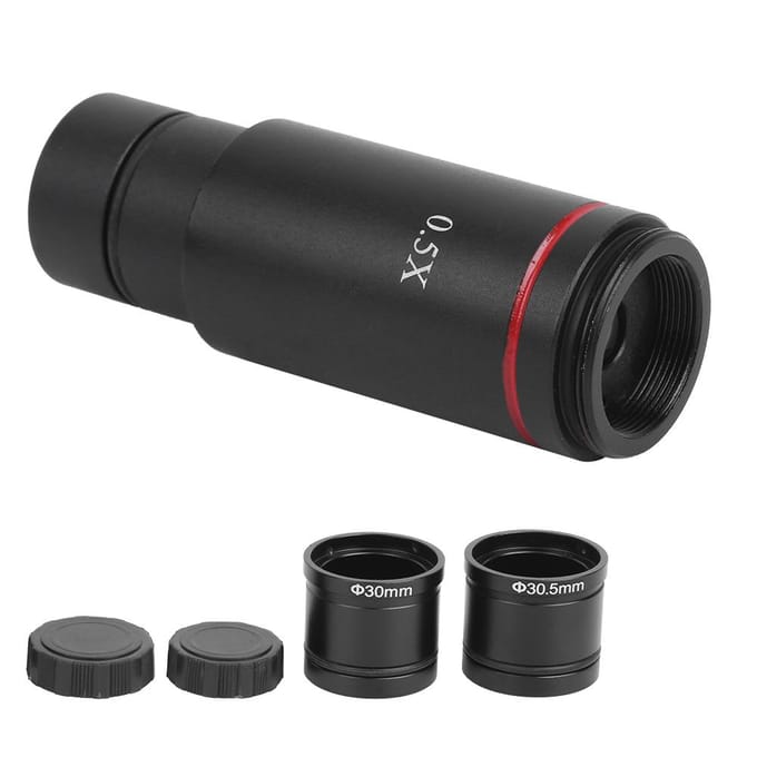 Microscoop Camera Adapter 0.5X Keer C-Mount voor AmScope CCD Interface Verkleinlens