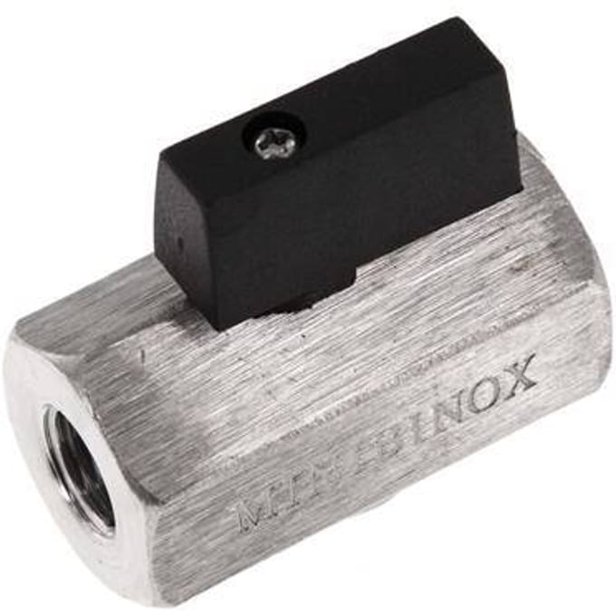 G 1/4 inch 2-Weg Rvs Mini-Kogelkraan 25 Bar - BL2SH-MM-014