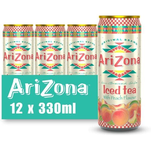Arizona Iced Tea | Peach | Blik | 12 x 33 cl