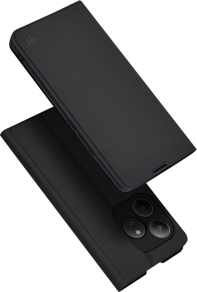 Techsuit Magskin Book Wallet Case hoesje voor Realme GT 6 - Zwart