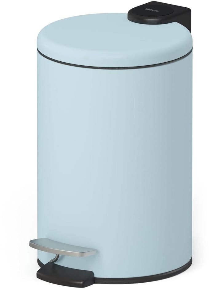 Pedaalemmer - Vuilnisbak - Afval Scheiden - Softclose Deksel - 3 Liter - Pastelblauw Mat
