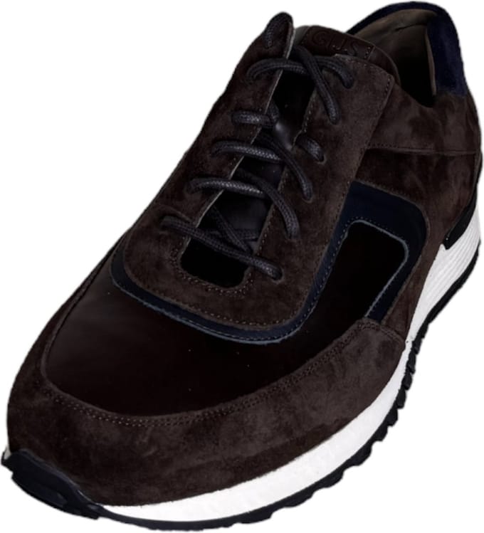 Gijs Sneaker cafe blauw K (Maat - 9, Kleur - Bruin)