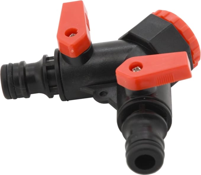 Waterkraan splitter - 2 uiteindes