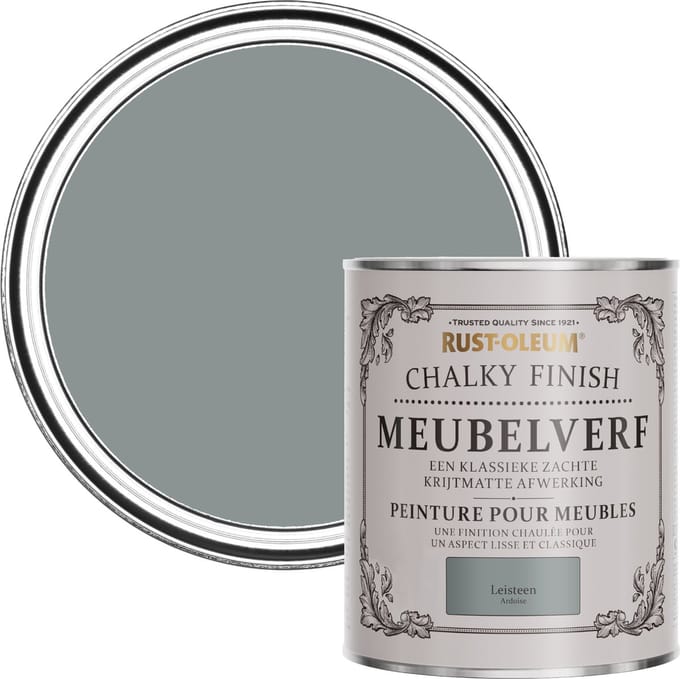 Rust-Oleum Donkergrijs Chalky Finish Meubelverf - Leisteen 750ml