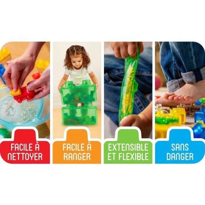 Coffret briques - Jeu de construction - JELLY BLOX - GOLIATH - 24 pièces - Dès 2 ans