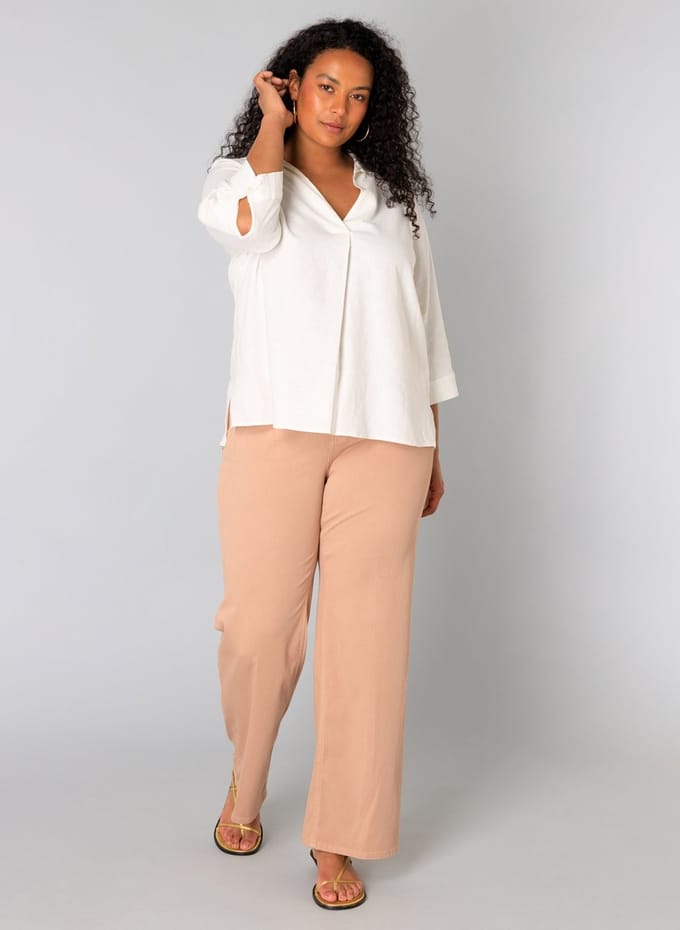 YESTA Uda Tops - Natural White - maat X-0(44)