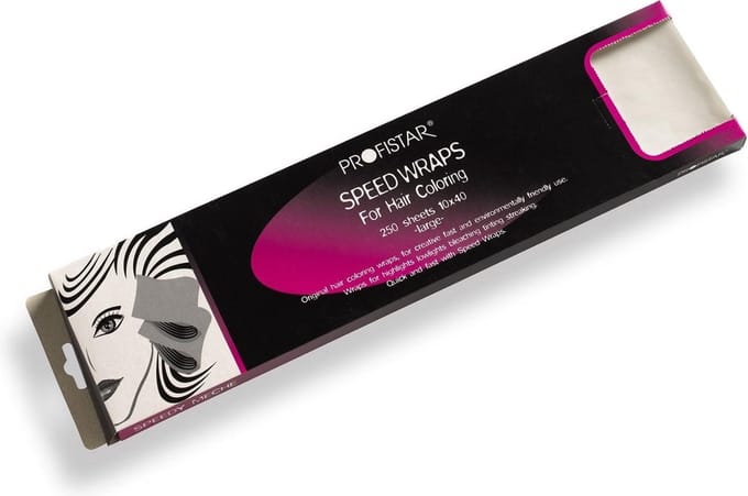 Profistar High-Light Coloring Wraps 250 vel 10 x 40 Wit 10 x 40 cm