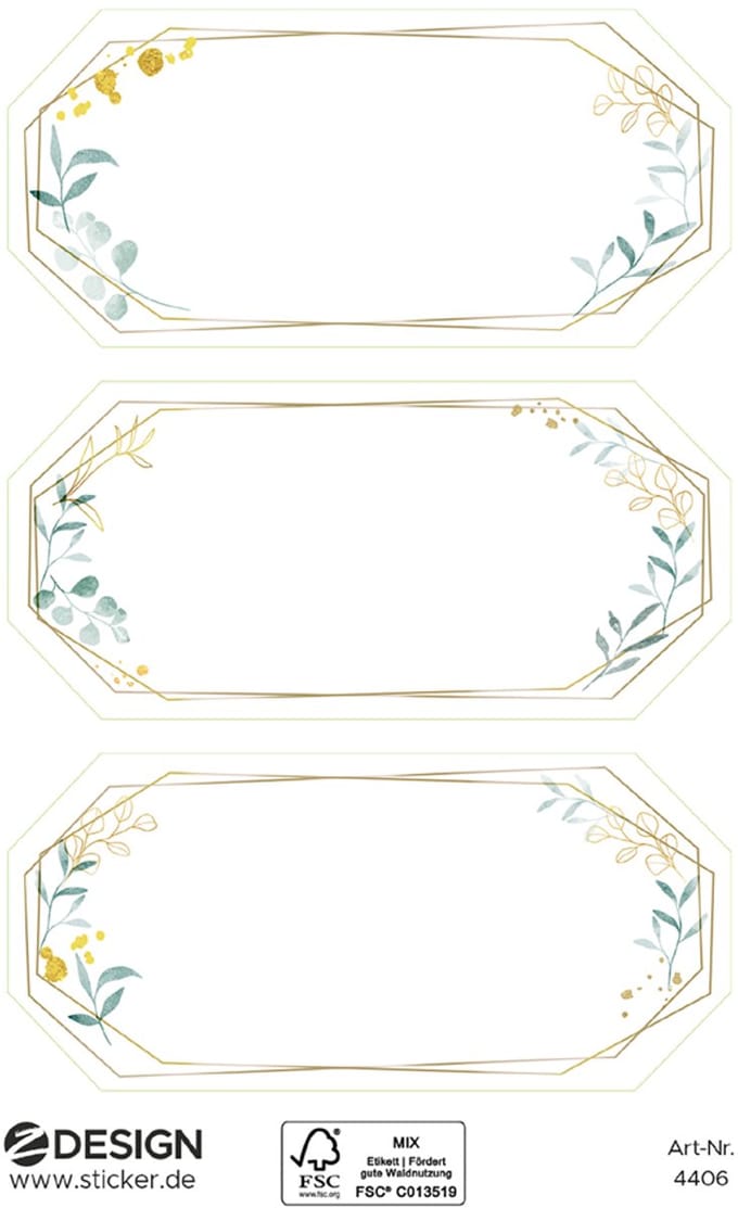 Decoratieve label-etiketten met sierkader