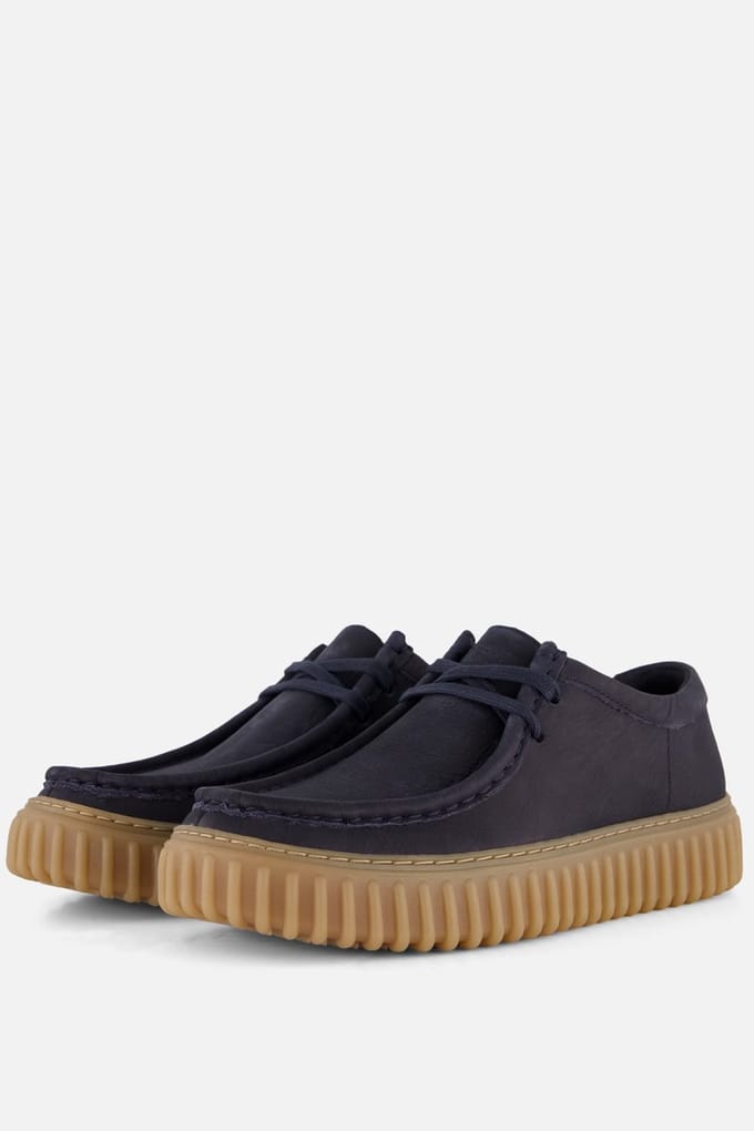 Clarks Clarks Torhill Low Bootschoenen blauw Suède