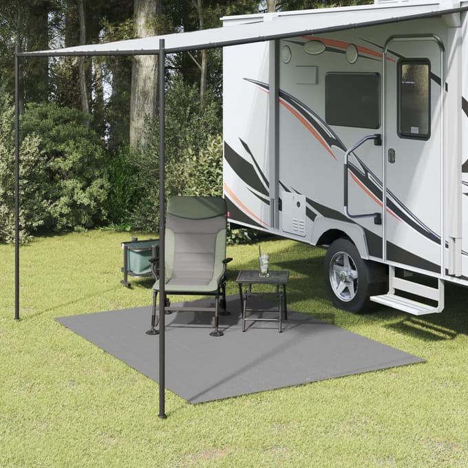 vidaXL - Tenttapijt - 2,5x2 - m - antracietkleurig