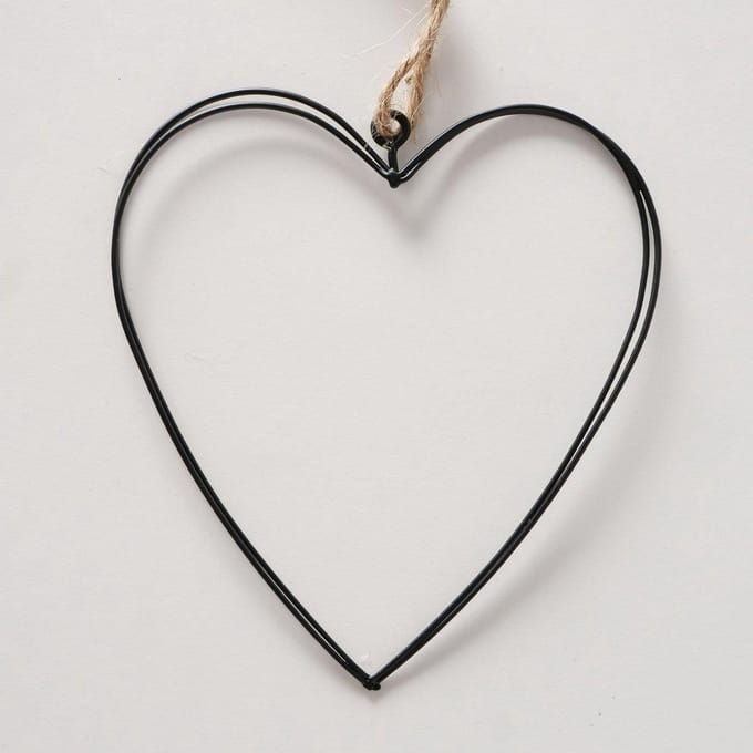 Deco hanger hart set a 6 11x10x2,5cm