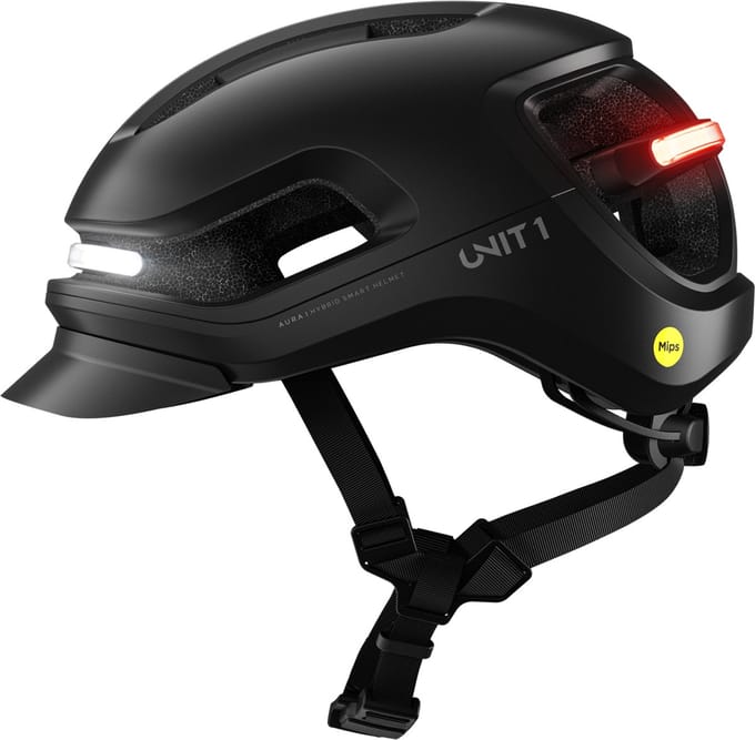 Unit 1 - AURAMIPSMBLACKBIRDV1 - MIPS Fietshelm met slimme functies - zwart - maat M