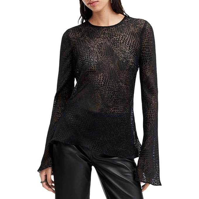AllSaints Jada Top Black Taglia: 2 | Magliette intime Outlet | Donna | Nero
