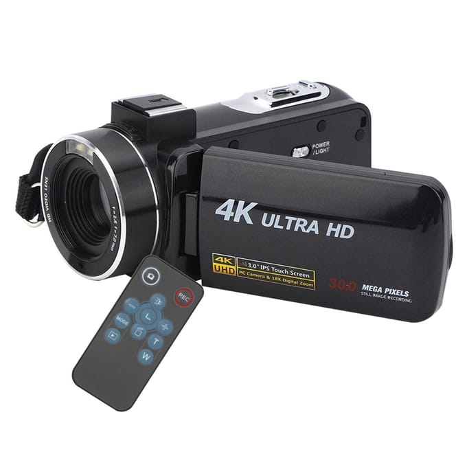 4K Anti Shake High Definition Digitale Video 18X Zoom 3in IPS Aanraakscherm