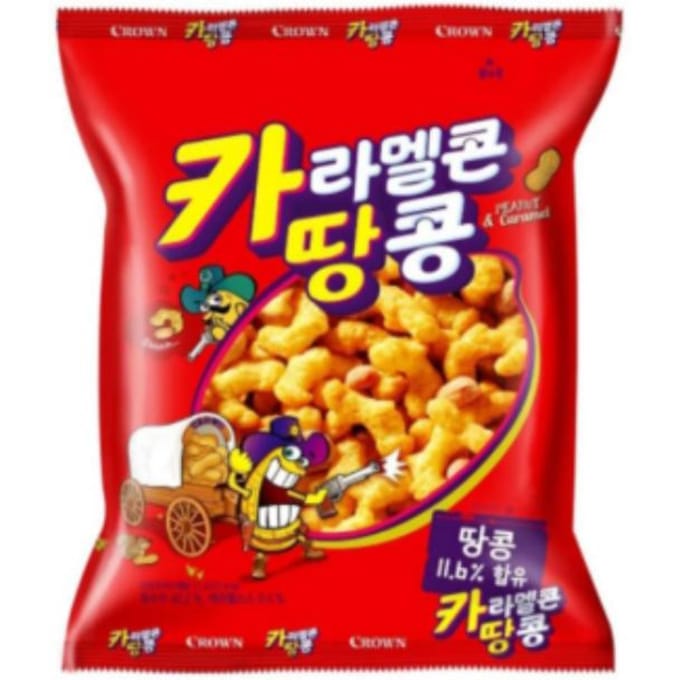 Crown Caramel Corn Pinda (72 gram) (3 opties) #1pcs red