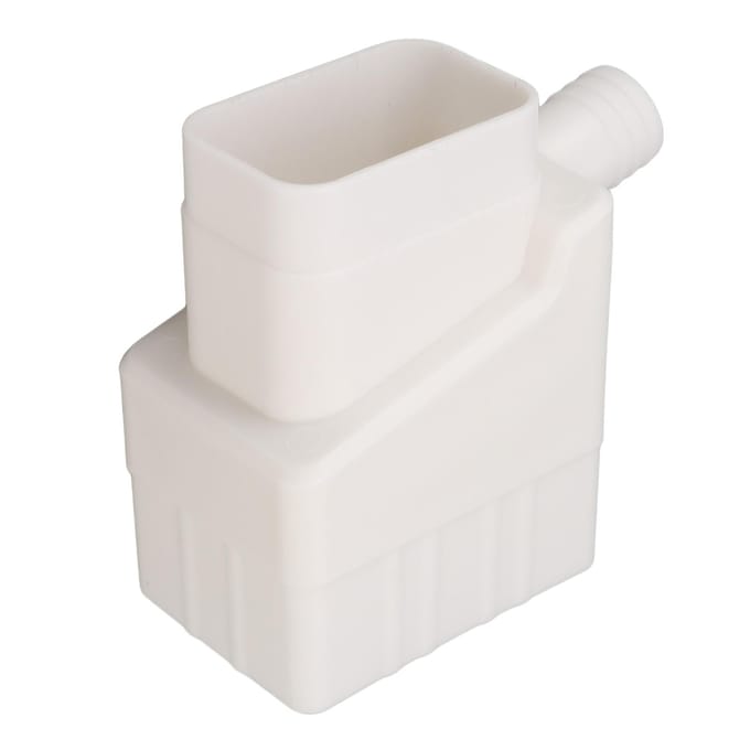 Système de récupération des eaux pluviales, kit de dérivation de descente pluviale professionnel résistant aux UV pour jardin extérieur white