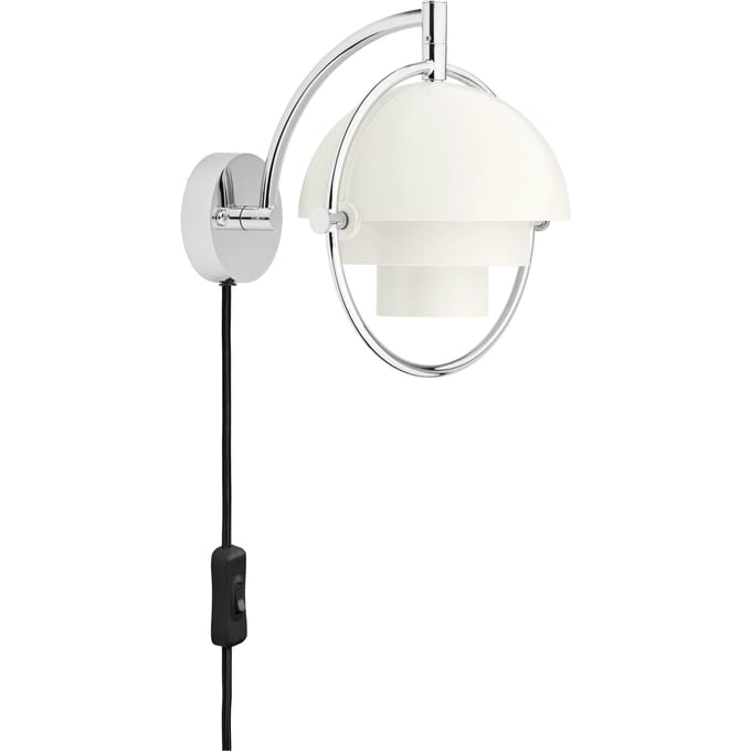 Gubi wandlamp Multi-Lite, wit, metaal, G9