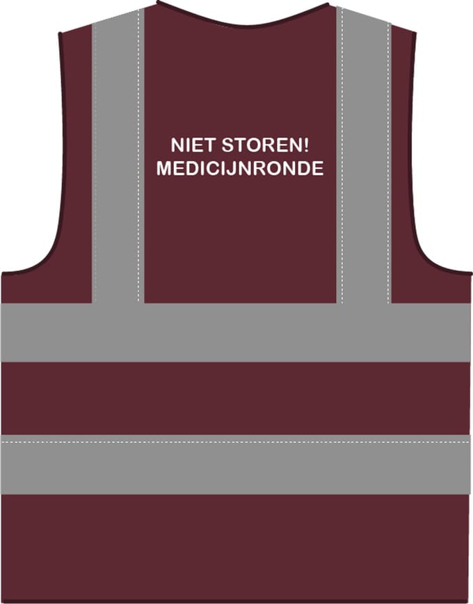Medicatie hesje RWS bordeauxrood