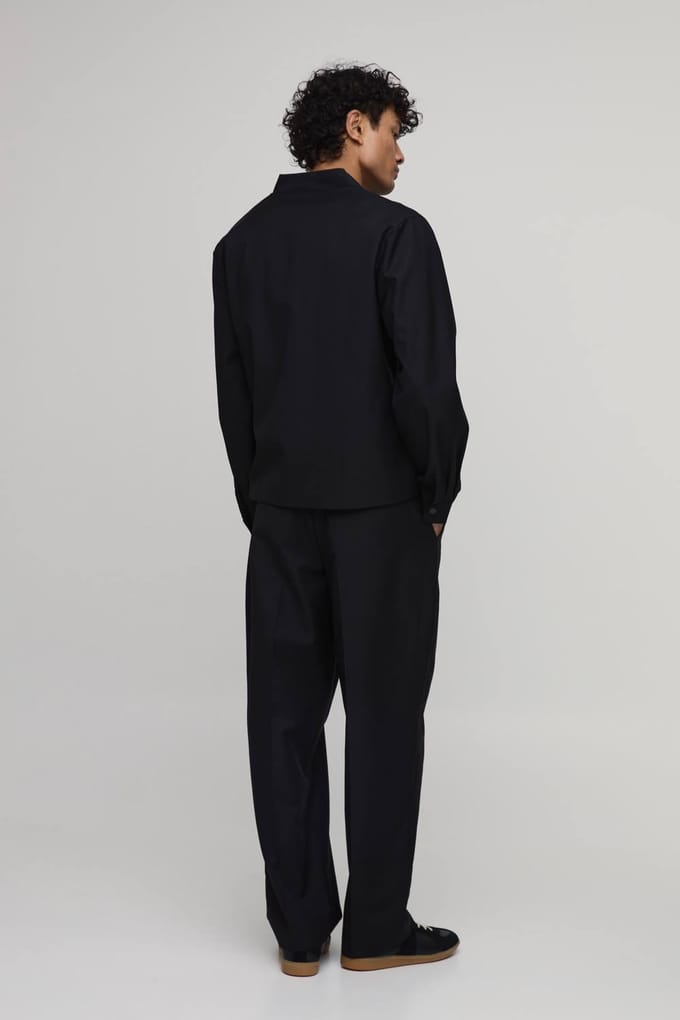 Kostuumbroek Met Riem In Relaxed Fit | Black | Size 30
