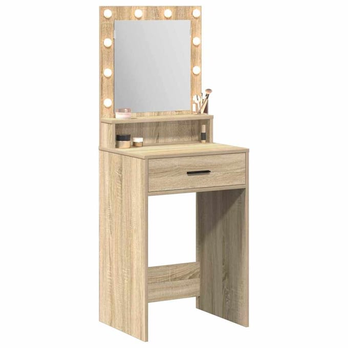 vidaXL - Kaptafel - Sonoma - Eik - 50 - x - 41 - x - 135 - cm - Bewerkt - hout