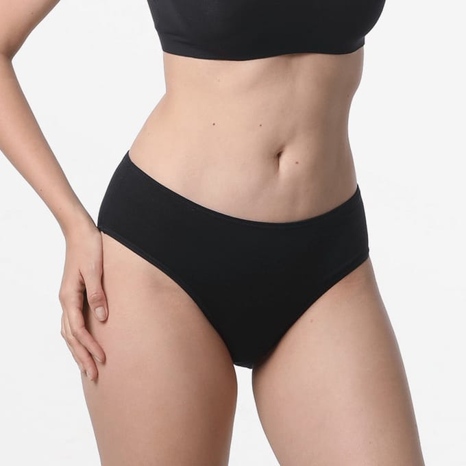 Slip dames brief Micro Modal vanta zwart