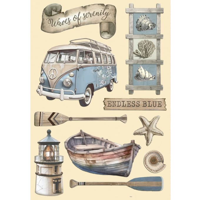 Lasercut motieven "Silent Sea - Endless Blue"
