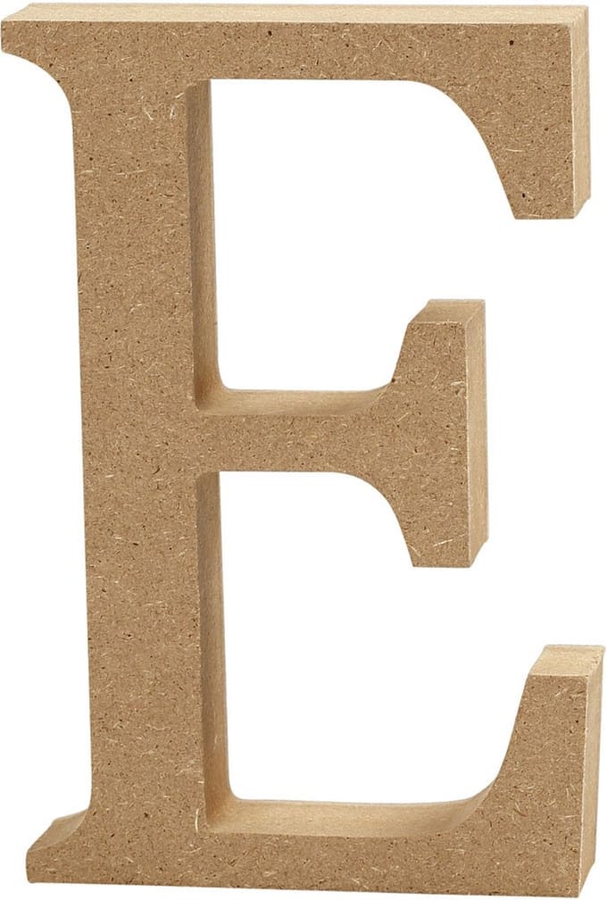 Creativ Company Letter E MDF 13cm 1pc.