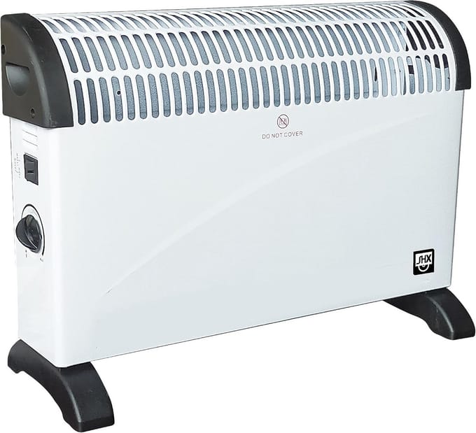 Krachtige Convectorverwarming met Turbo Ventilator - 2000 Watt Verwarming met Veiligheidsthermostaat