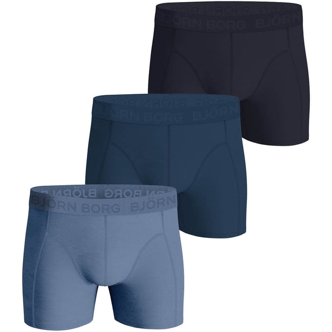 Bjorn Borg Boxers 3Pack Stretch Blauw - Boxershorts