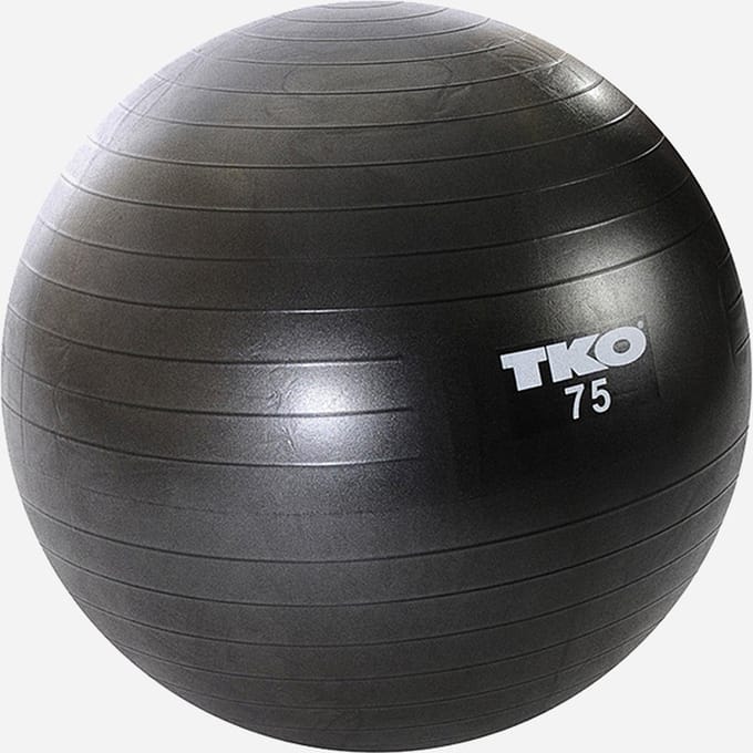 Fitness Ball 75cm, Black, Chart & Pump | TKO Europe