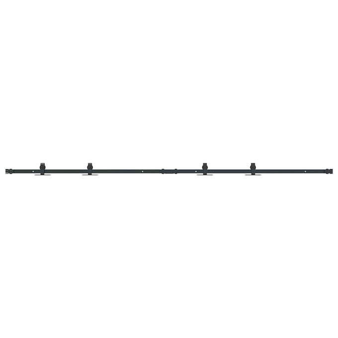 vidaXL - Ophangset - voor - schuifdeur - 213 - cm - koolstofstaal