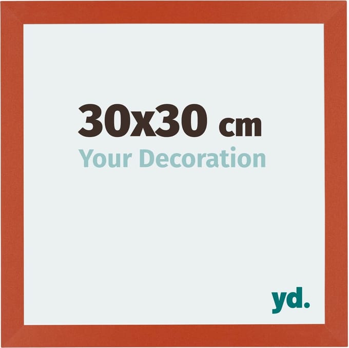 Your Decoration - Fotolijst 30x30 cm - MDF - Oranje - Mura