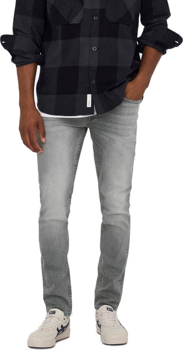 ONLY & SONS ONSLOOM SLIM GREY 3227 DCC DNM NOOS Heren Jeans - Grey Denim